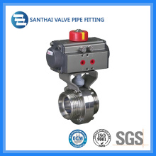 Sanitary Stainless Steel 304 316L Butterfly Valve, Manual/Pneumatic Operated